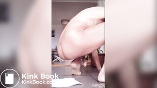 Shit fart piss dildo in the ass