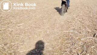 Naughty Guy Riding a Motorcycle While Pooping