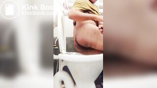 First time filming of creamy pooping through my ass