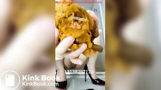 Chinese Girl Makes A Huge Mess In Her Pantyhose