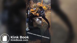 Filming a girl vomiting 3