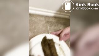 Naked Guy Pooping on the Plate