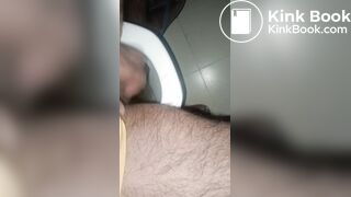 post - masturbating moment & cum drops falls and loud criminal farts!