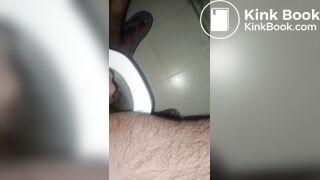 post - masturbating moment & cum drops falls and loud criminal farts!