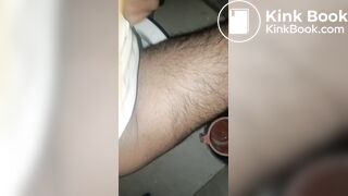 post - masturbating moment & cum drops falls and loud criminal farts!