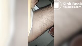 post - masturbating moment & cum drops falls and loud criminal farts!