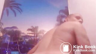 Hot latino pisses, shits, and plays with his shit