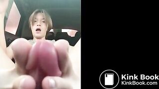 Girl-Emily, Stripchat, Gearstick riding .