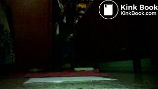 Watch this hairy tight hole getting stretched by thick creamy turds