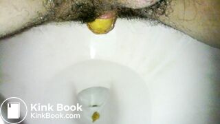 Latino Guy With Hairy Ass Taking a Shit