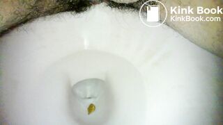 Latino Guy With Hairy Ass Taking a Shit