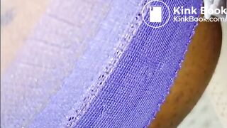 BlueGirl70 Purple Stockings Crotch