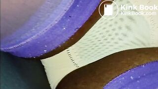 BlueGirl70 Purple Stockings Crotch