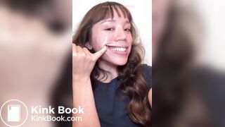 Girl's sexy long tongue 21