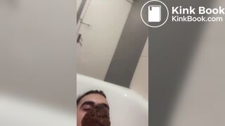 HUGE shit on FACE and NOSE martin masa scatpig EXPOSED