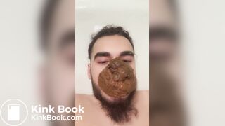 HUGE shit on FACE and NOSE martin masa scatpig EXPOSED