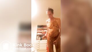covered with my shit during the night