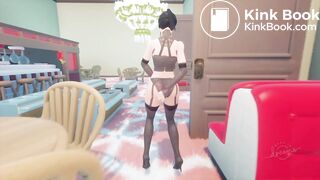 Asian Woman Diarrhea (2 angles)