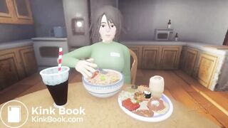 Large Boob Woman Double Diarrhea 4 Angles