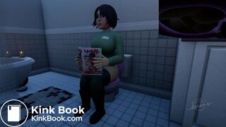 Large Boob Woman Double Diarrhea 4 Angles
