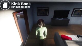 Large Boob Woman Double Diarrhea 4 Angles