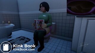 Large Boob Woman Double Diarrhea 4 Angles