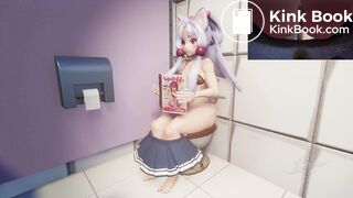 Long Hair Anime Cat Girl Major Diarrhea