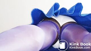 BlueGirl70 Under Blue Skirt Reveal