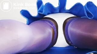 BlueGirl70 Under Blue Skirt Reveal