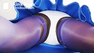 BlueGirl70 Under Blue Skirt Reveal