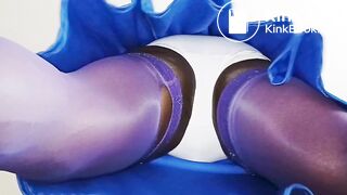 BlueGirl70 Under Blue Skirt Reveal