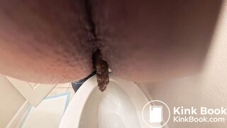 Pooping 636 - Butt Crack Eye View