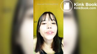 Girl's sexy long tongue 24