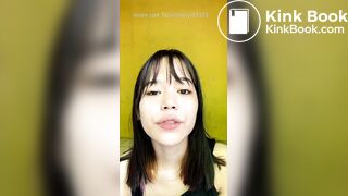Girl's sexy long tongue 24