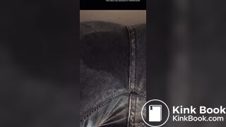 latina shits her jeans
