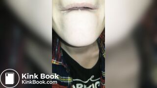 Girl's sexy long tongue 27