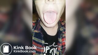 Girl's sexy long tongue 27
