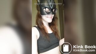 Girl's sexy long tongue 28
