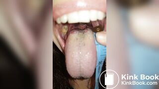 Girl's sexy long tongue 28