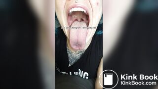 Girl's sexy long tongue 31