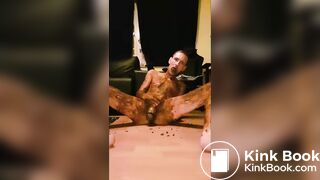 Scatfotze Rouven aus Dortmund saut mit Scheiße rum und hat den Arsch vollgestopft