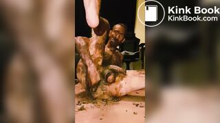Scatfotze Rouven aus Dortmund saut mit Scheiße rum und hat den Arsch vollgestopft
