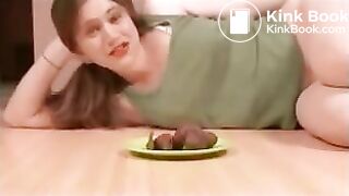 Marion shits on plates