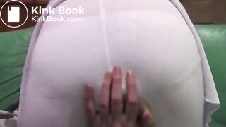 Nikki - Messing white leggings - Wetset