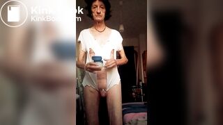 playing with my dick and black wig