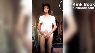 playing with my dick and black wig