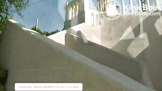 Ana outdoor piss and poo