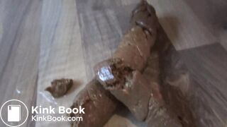German girl huge log smear
