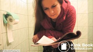 Bulgarian girl pooping and peeing on toilet video 2