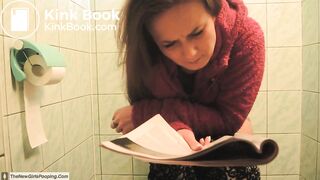 Bulgarian girl pooping and peeing on toilet video 2